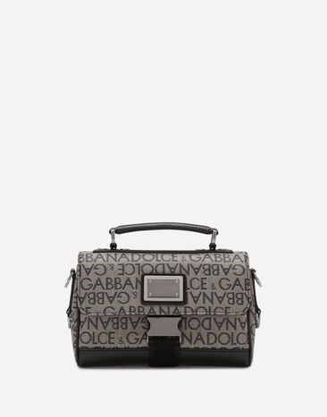 Dolce & Gabbana Bolso bandolera de jacquard Marrón BM3004A1275