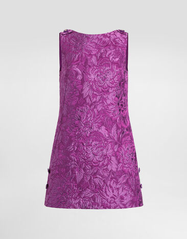 Dolce & Gabbana Brocade dress Purple F6TMLTHJMQO