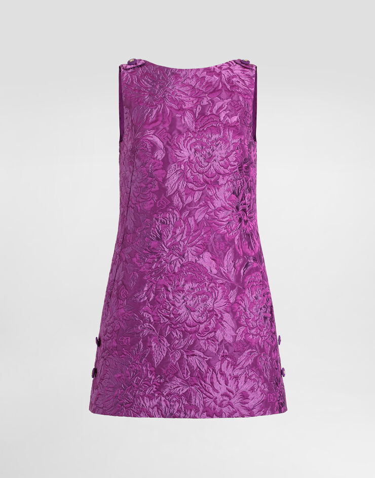 Dolce & Gabbana Brocade dress Purple F6TMLTHJMQO