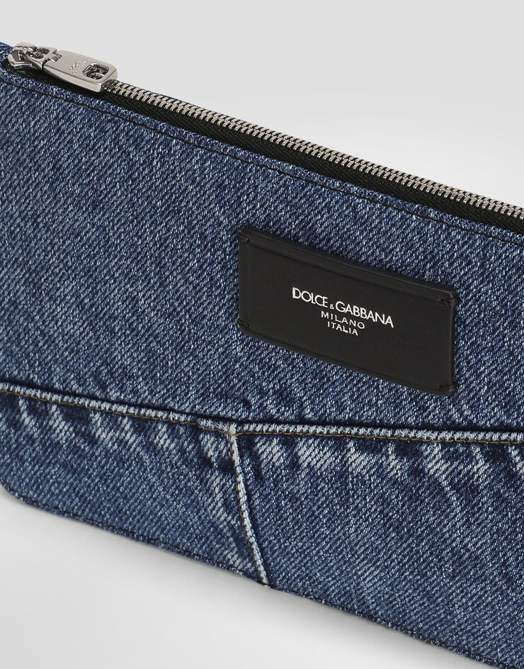 Dolce & Gabbana デニム ポーチ Blue BP3343AQ760