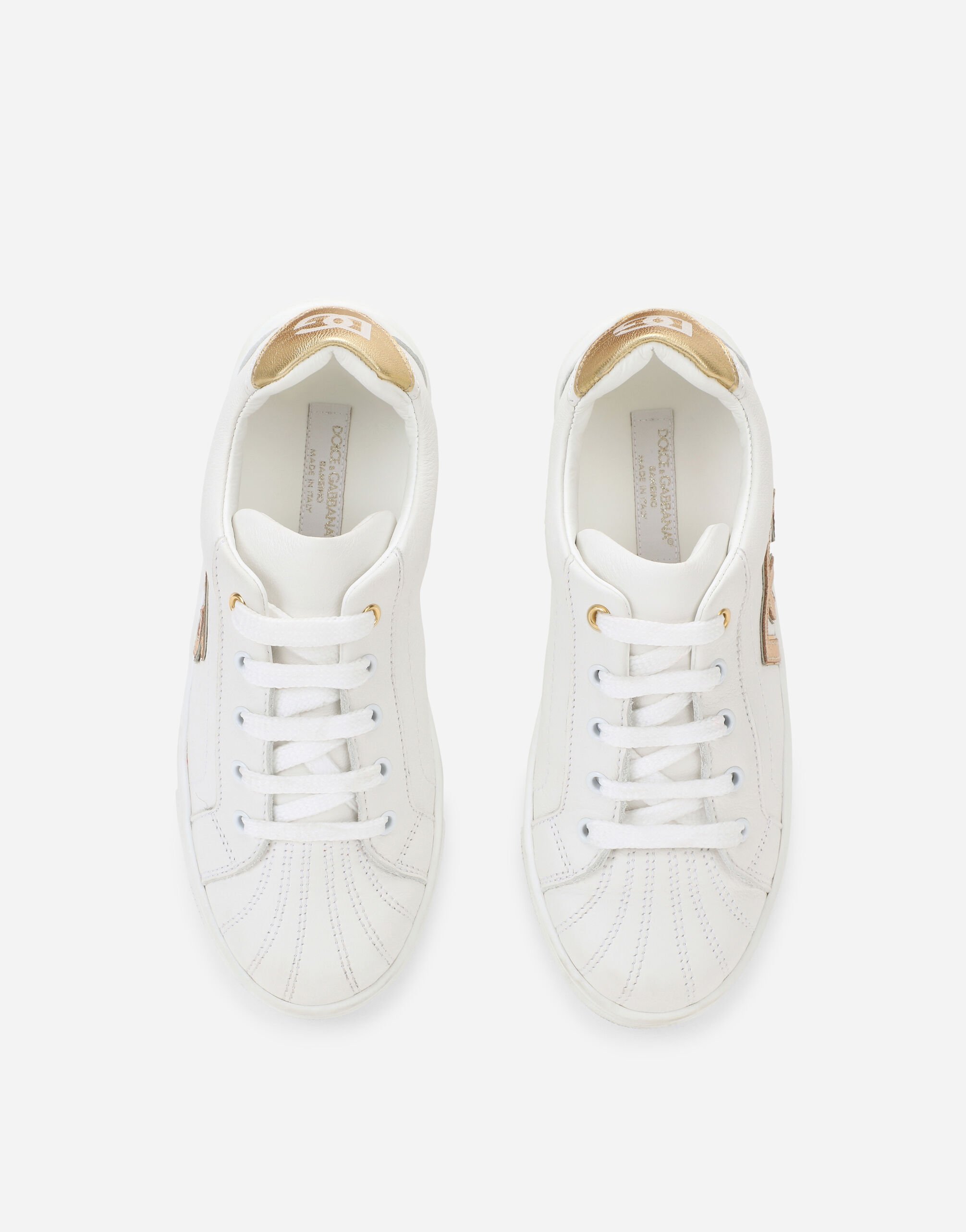 Snk Bassa Allacciata in White for Women | Dolce&Gabbana®