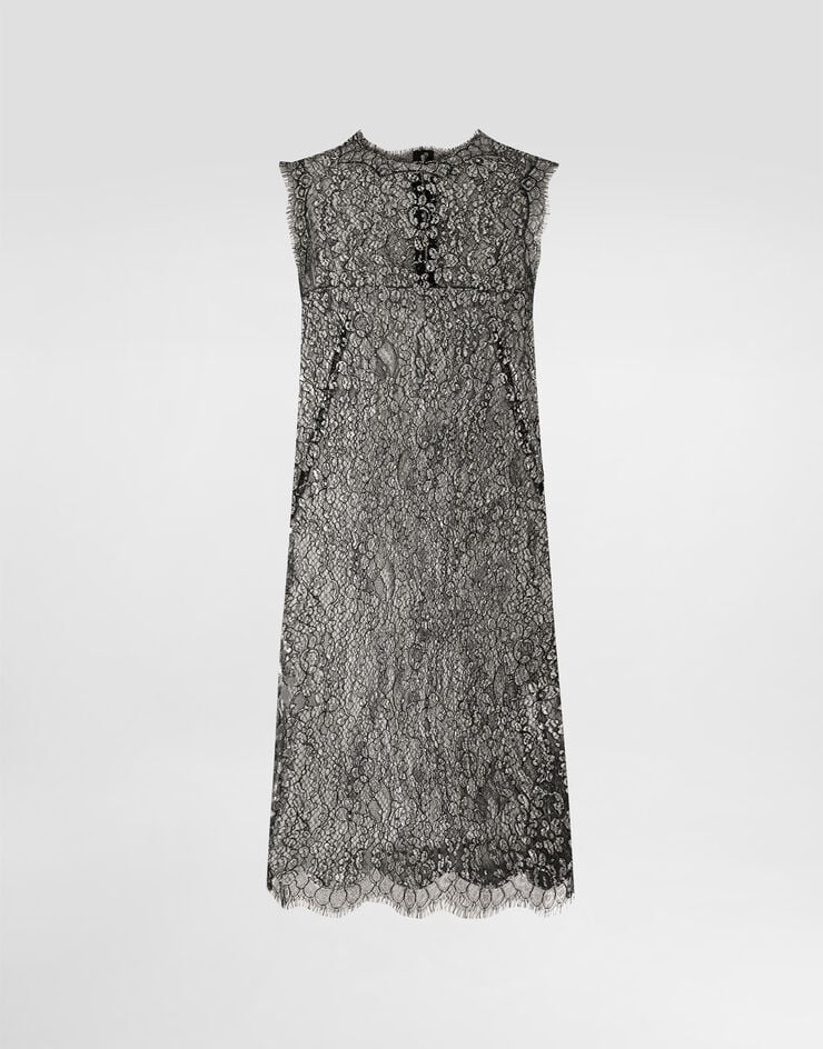 Dolce & Gabbana Lamé lace dress Dolce & Gabbana Lamé lace dress Silver F6ATYTILMCF