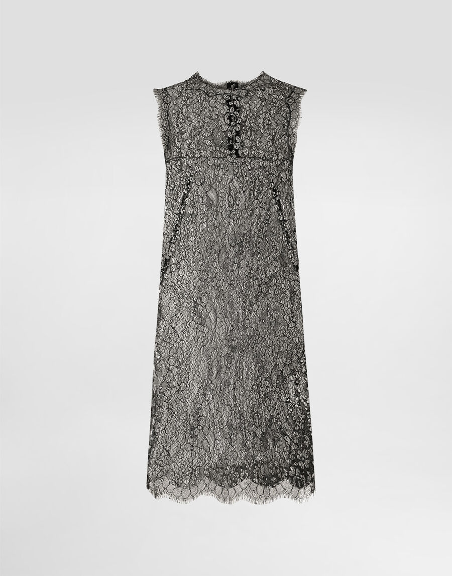 Lamé lace dress