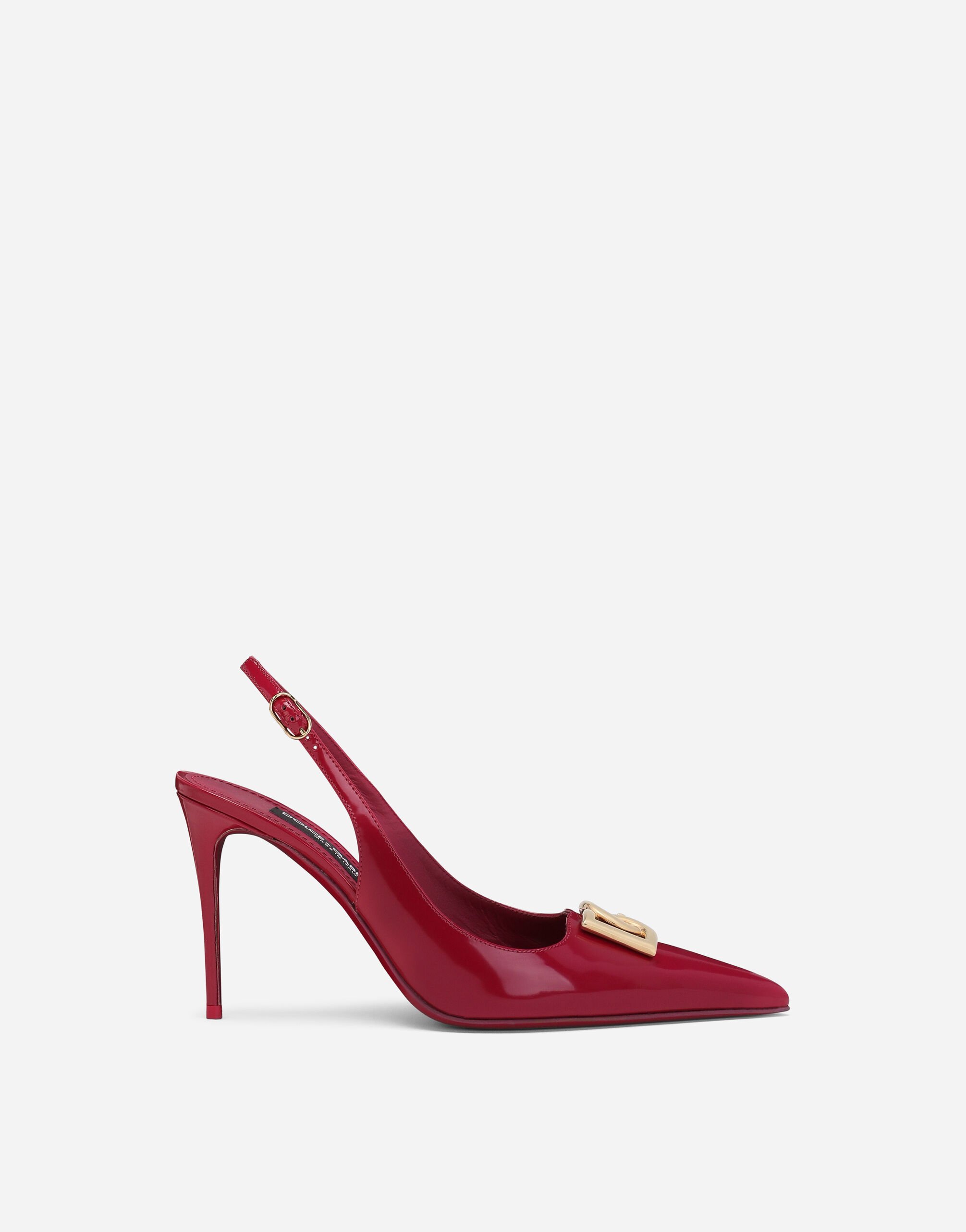 Dolce & Gabbana Polished calfskin slingbacks Fuchsia G2RQ2THJMO3