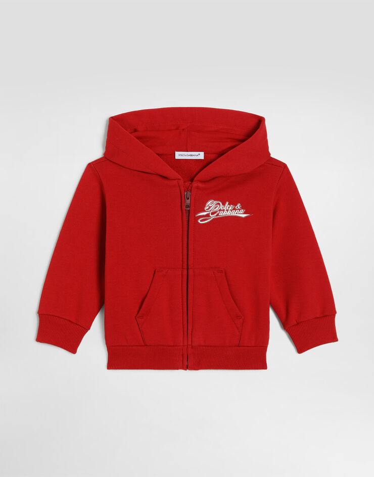 Dolce & Gabbana Hoodie with logo Red L1JWNTG7P4X