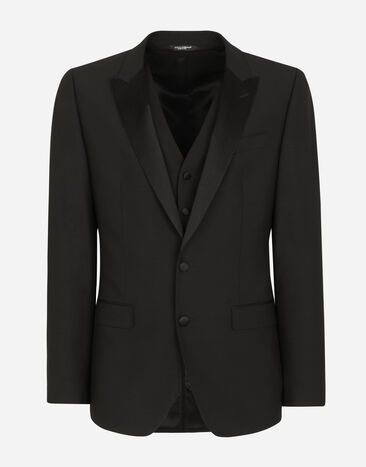 Dolce & Gabbana 3-piece wool suit Black GK2WMTFU2OX