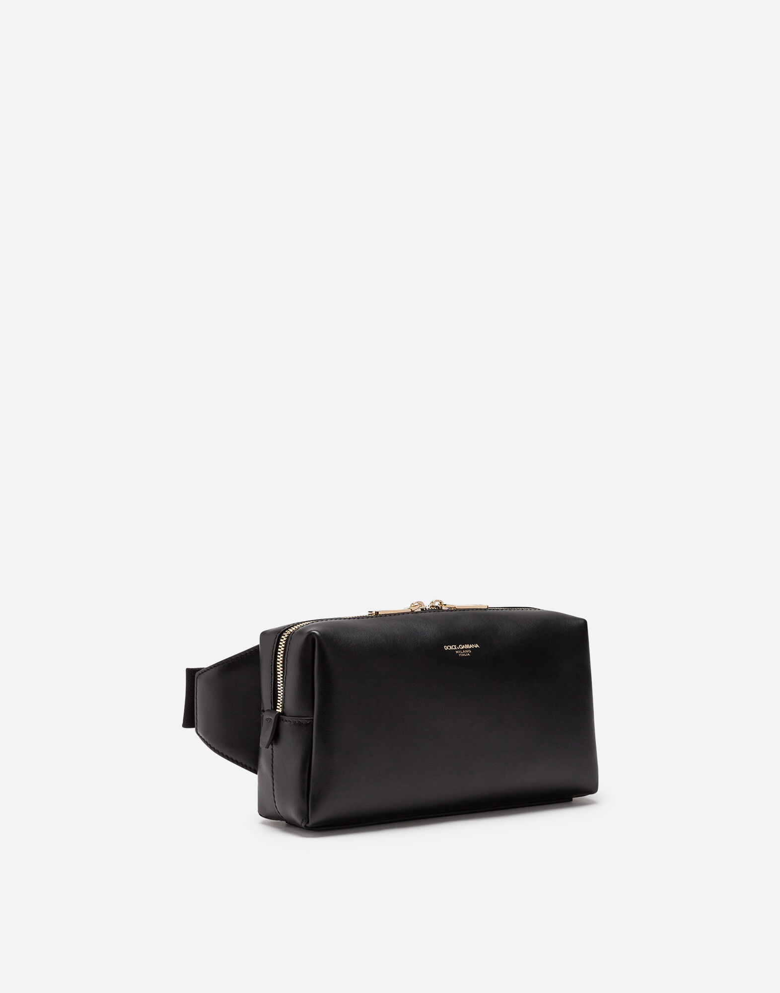 Large Monreale belt bag in calfskin with heat stamped logo in