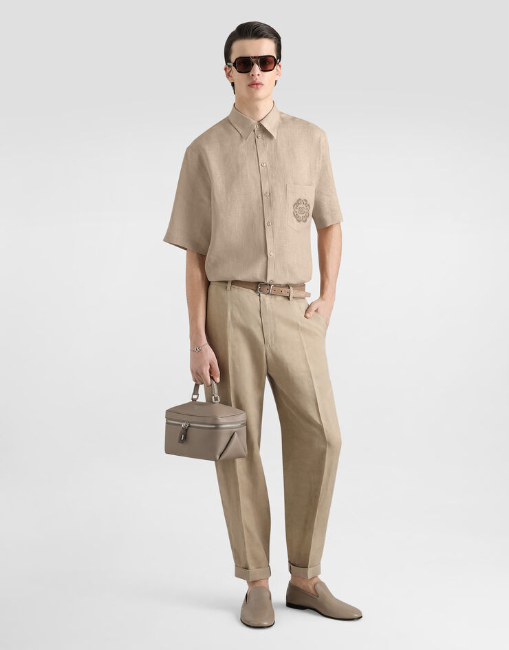 Dolce & Gabbana قميص Portofino من كتان Beige G5OS0ZFU4MH