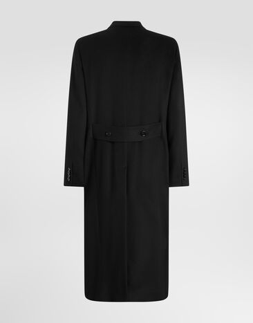 Dolce & Gabbana Single-breasted cashmere coat Black G052WTFU2D1