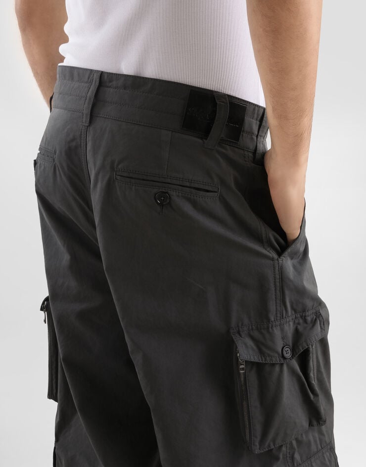 Dolce & Gabbana Washed fabric trousers Grey GP15UTGK056