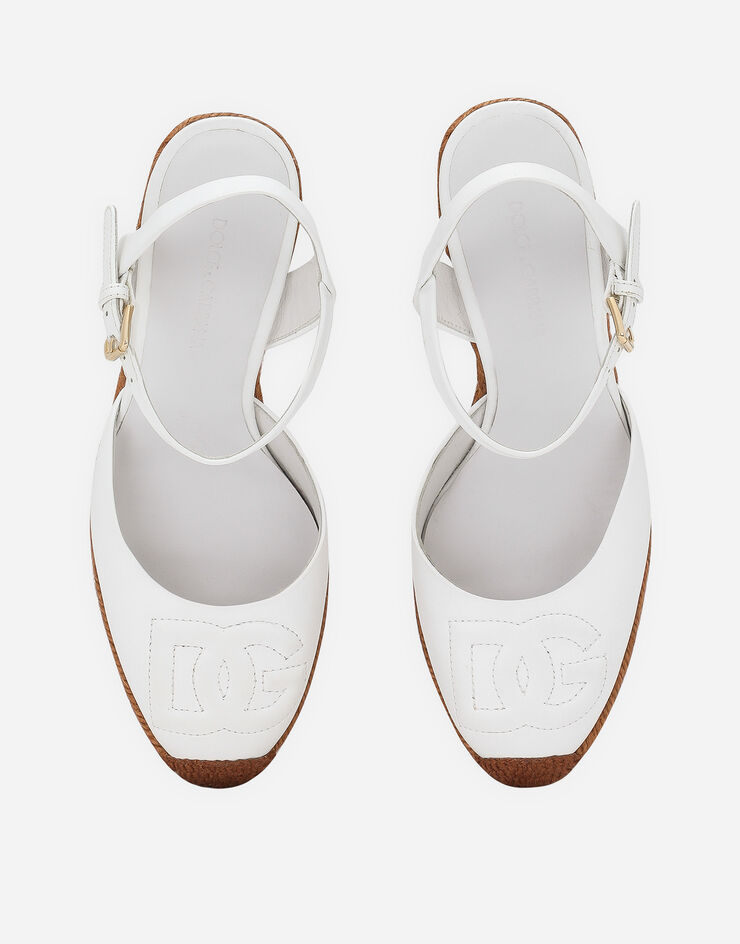 Dolce & Gabbana Calfskin wedge Bianco CZ0304AW576