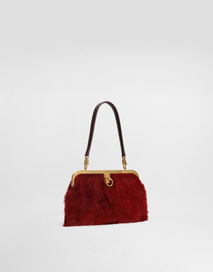 Dolce & Gabbana Amanda handbag in sheepskin and crocodile leather Multicolor BB7921A2J35