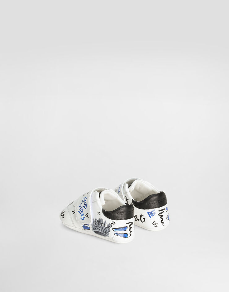 Dolce & Gabbana Zapatilla de piel de cordero estampada Multicolor DK0117AI155