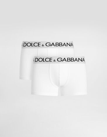 Dolce & Gabbana Two-pack cotton jersey boxers White M9D70JONN97