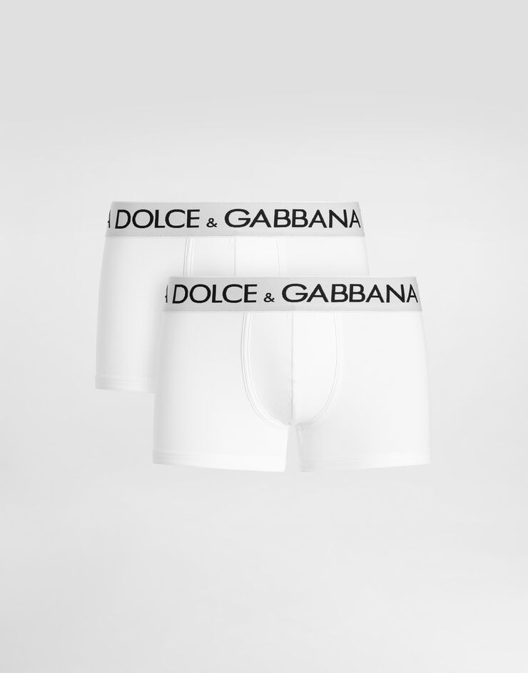 Dolce & Gabbana Two-pack cotton jersey boxers White M9D70JONN97