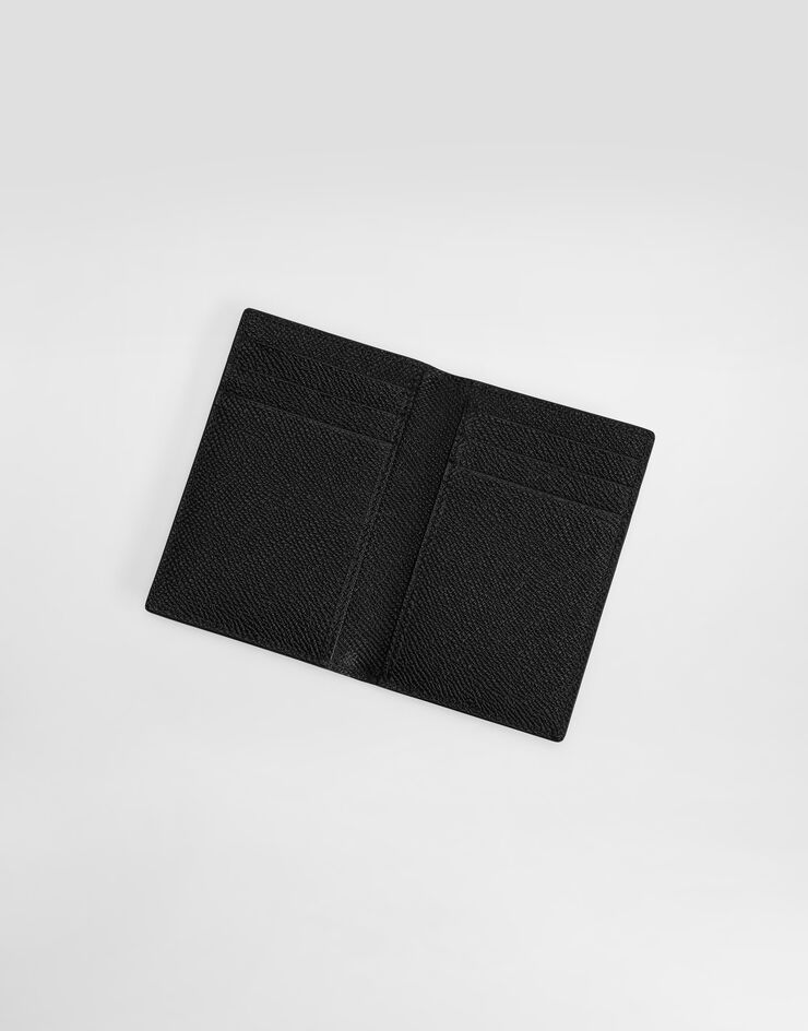 Dolce & Gabbana Dauphine-print calfskin bifold card holder Black BP3323AG219