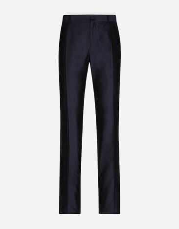 Dolce & Gabbana Классические брюки из шелковой чесучи принт GVCRATHI1QB