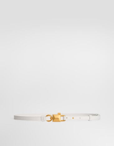 Dolce & Gabbana Calfskin belt White BE1673AK274