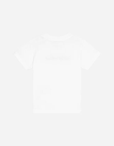 Dolce & Gabbana Jersey t-shirt with logo embroidery White L1JT7WG7STN