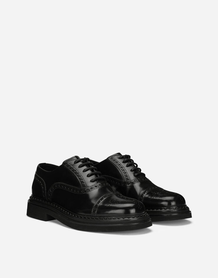 Brushed calfskin Oxfords in Black for | Dolce&Gabbana® US