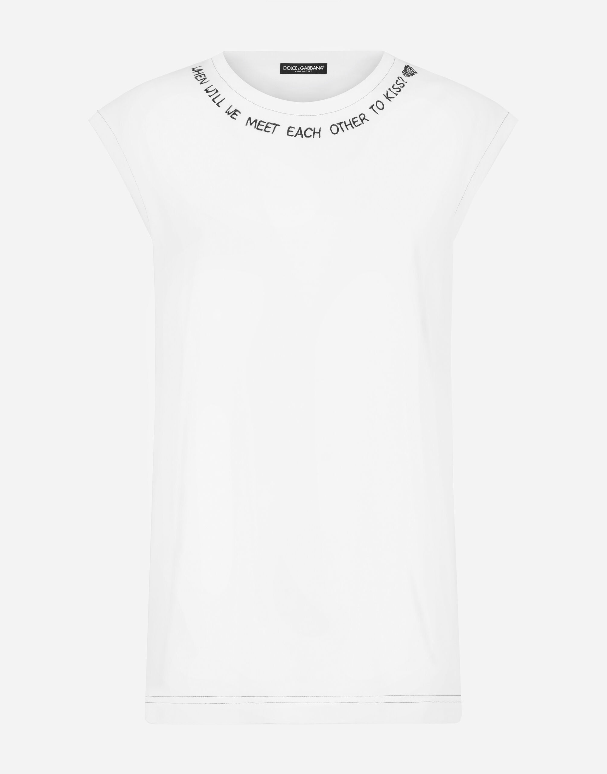 大型セールや時期 Oversize jersey embroidery with top tank トップス