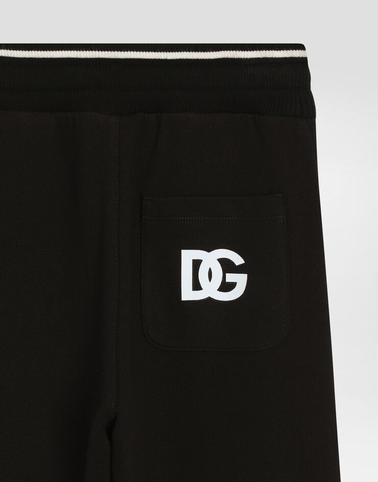 Dolce & Gabbana Pantalon de jogging molletonné à logo DG Noir L4JPJWG7O7Q