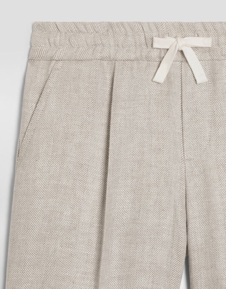 Dolce & Gabbana Linen bermuda shorts Multicolor L44Q36FC4AQ