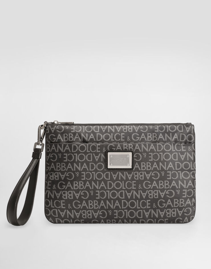 Dolce & Gabbana Coated jacquard clutch Print BP3294AJ705
