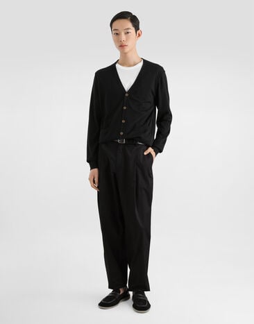 Dolce & Gabbana Cardigan en cachemire Black GXV01TJBW1Q