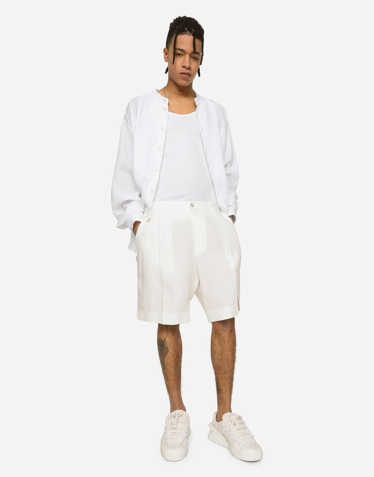 Dolce & Gabbana Linen shorts White GW0MATGG868