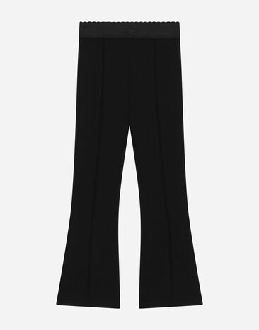 Dolce & Gabbana Jersey pants with Dolce&Gabbana logo Black L5JPC1G7N3S