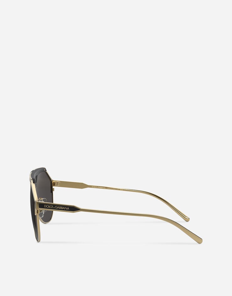 Dolce & Gabbana نظارة شمسية ميامي ذهبي VG2257VM487
