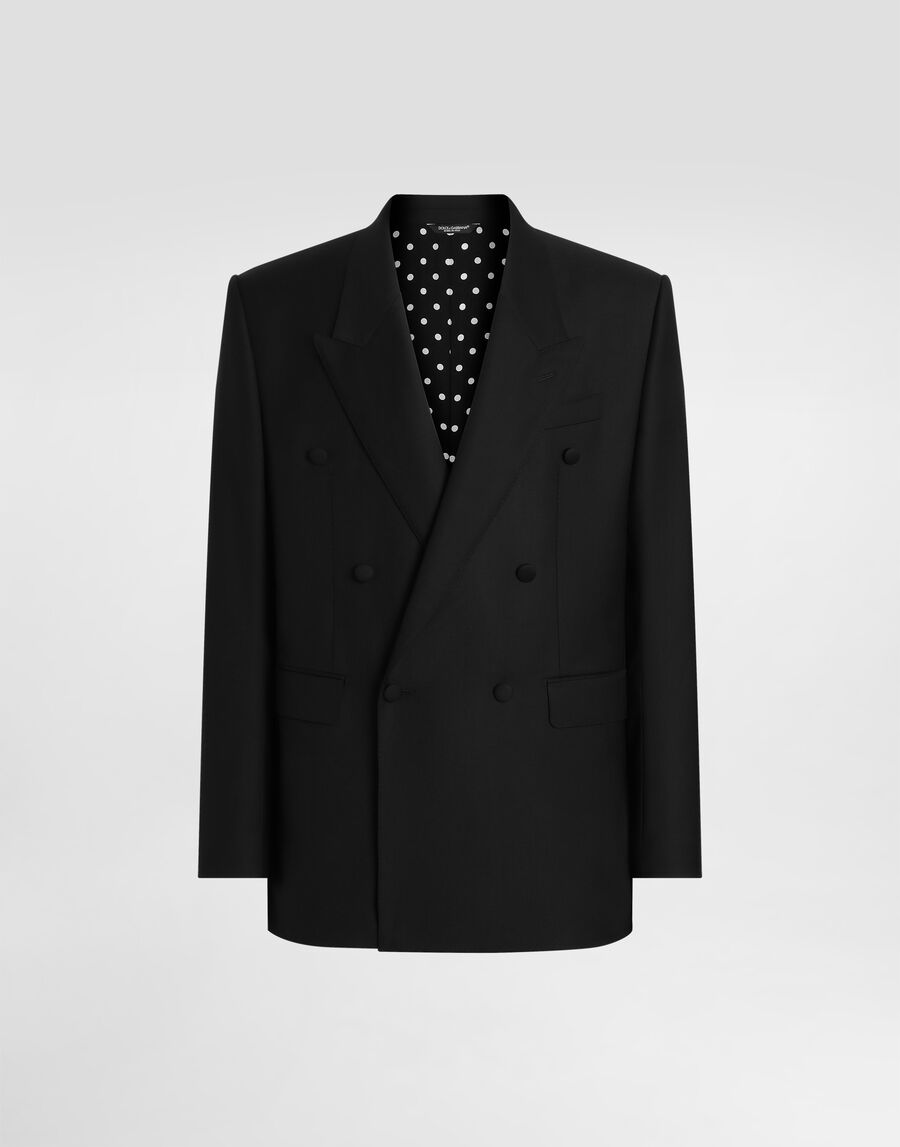 Double-breasted sicilia virgin wool jacket
