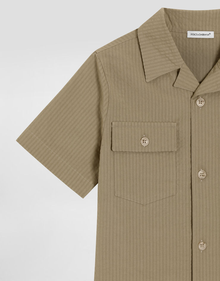 Dolce & Gabbana Seersucker shirt Multicolor L44S84FR521