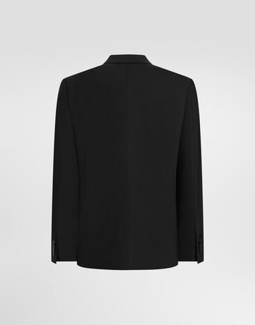 Dolce & Gabbana Sicilia light double-breasted wool jacket Dolce & Gabbana Sicilia light double-breasted wool jacket Black G2TV8TFUBG5