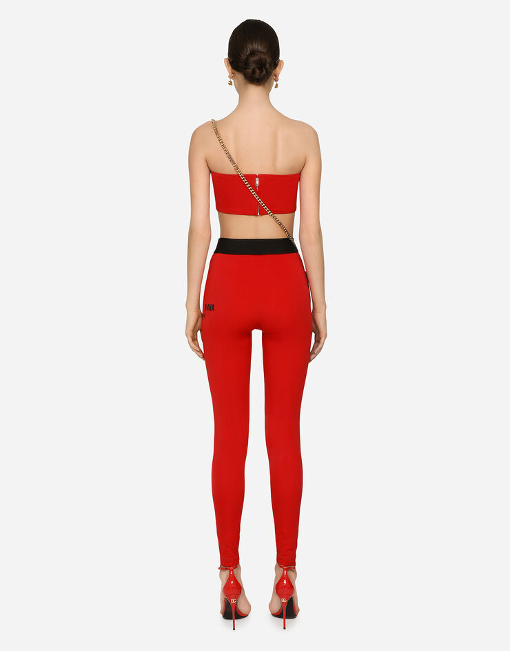 Spandex jersey leggings with elasticated band DGVIB3