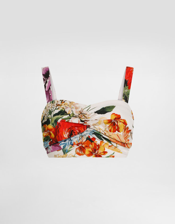 Dolce & Gabbana Flower bouquet-print top Print F7BA2TFSRQU