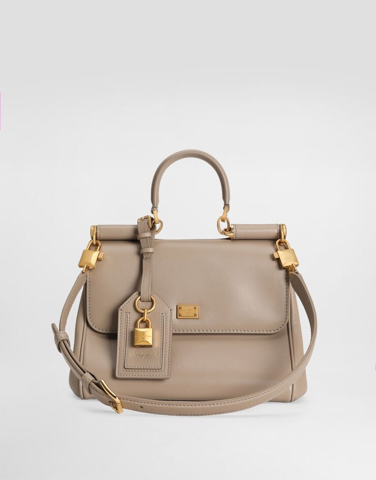 Dolce & Gabbana My Sicily plongé calfskin bag Beige BB7781B7321