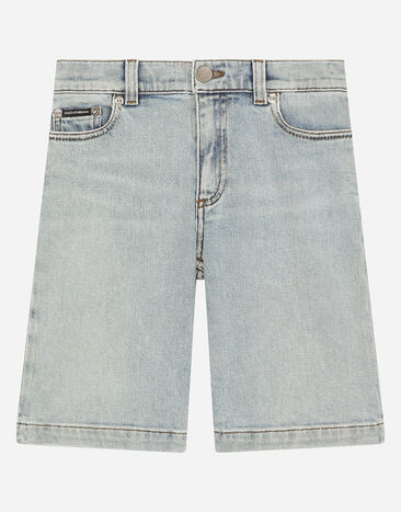 Dolce & Gabbana Bermuda 5 poches en denim à logo DG Imprimé L4JQS3HS7NJ