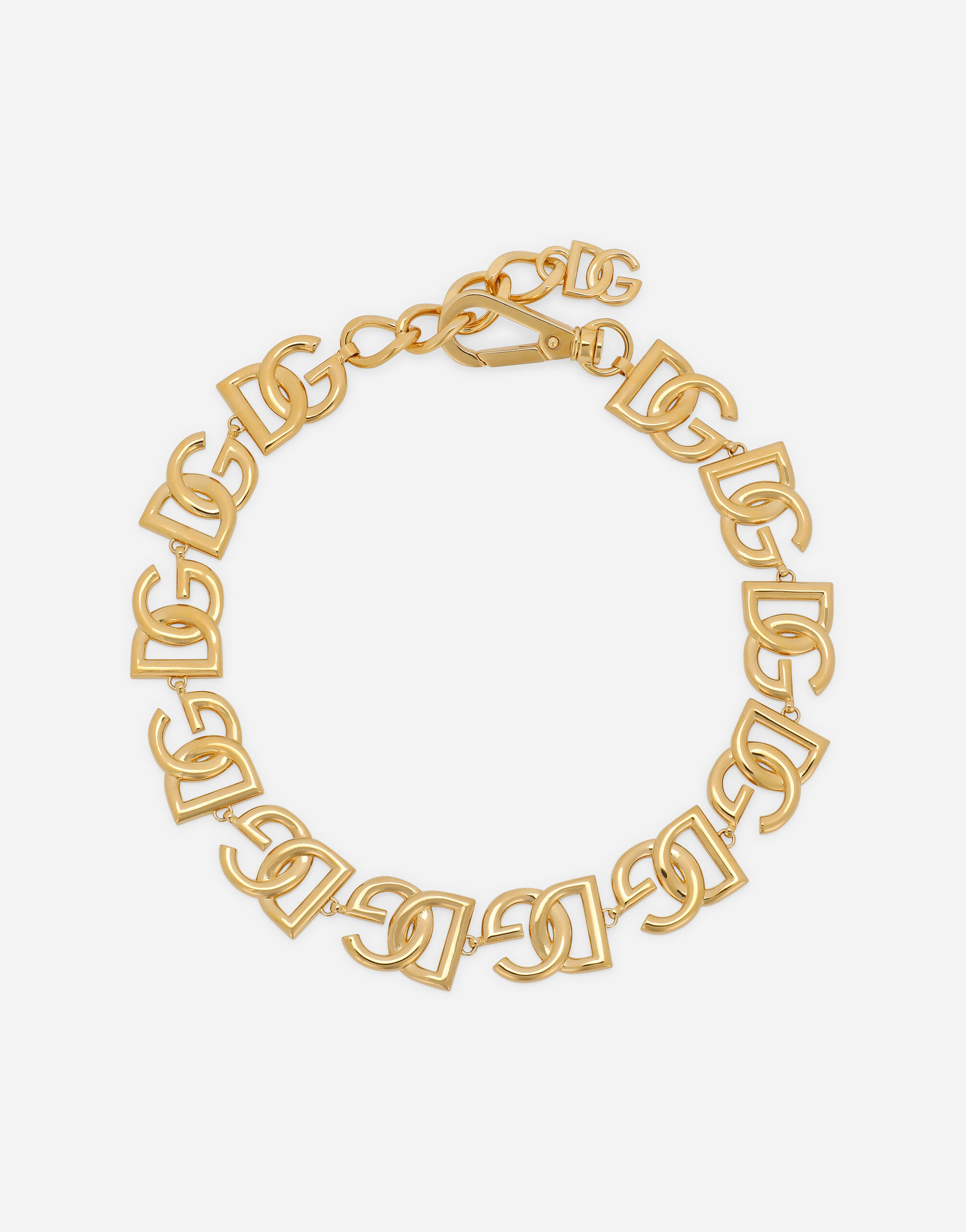 Dolce & Gabbana Choker with DG logos Gold WEQ6M5W1111