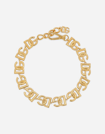 Dolce & Gabbana Choker with DG logos Print F7W98THS5NO