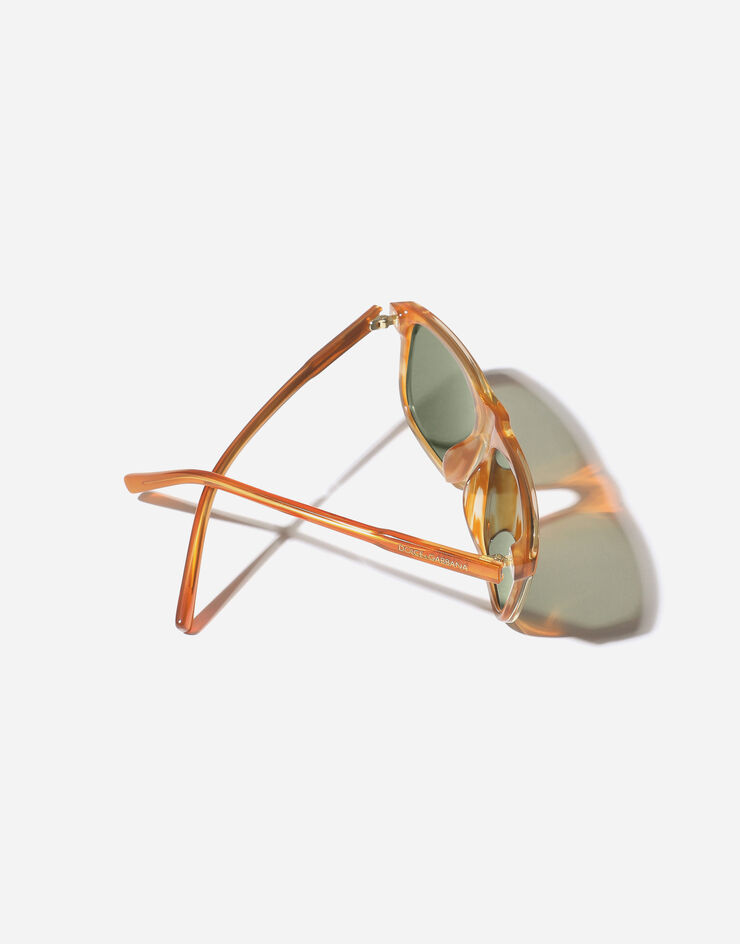 Dolce & Gabbana DG Everyday Sunglasses Transp camel on striped ginger VG4009VP371