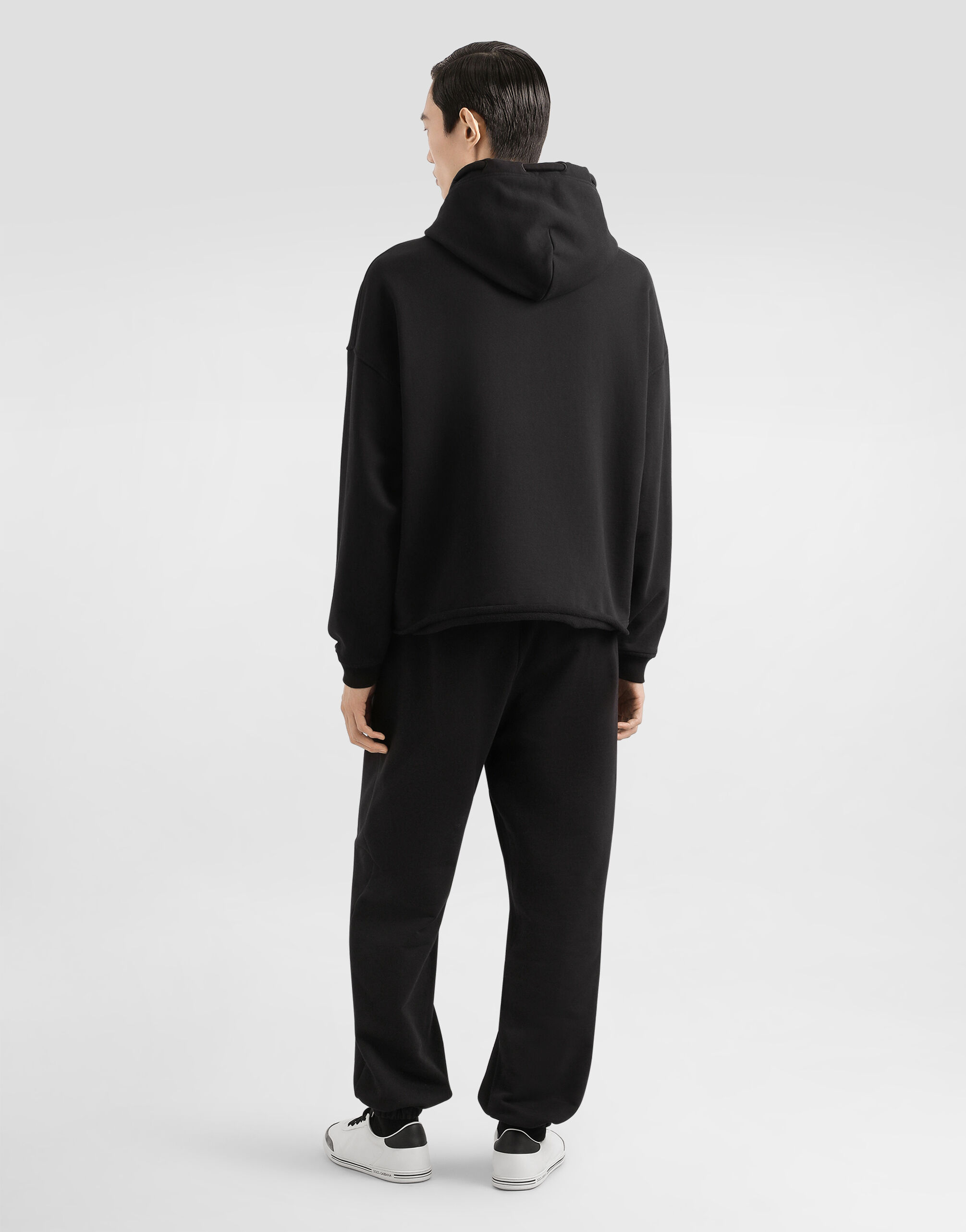 Zip-up hoodie in Black for Men | Dolce&Gabbana® US