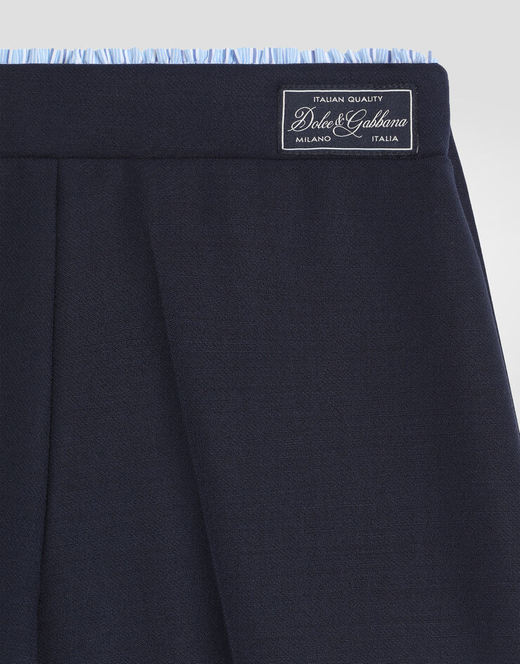 Dolce & Gabbana Wool crêpe culottes Blue L53Q57HU2CB