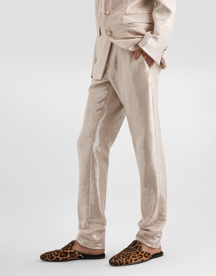 Dolce & Gabbana Sequin trousers Dolce & Gabbana Sequin trousers Beige GY7BMTFLSIM