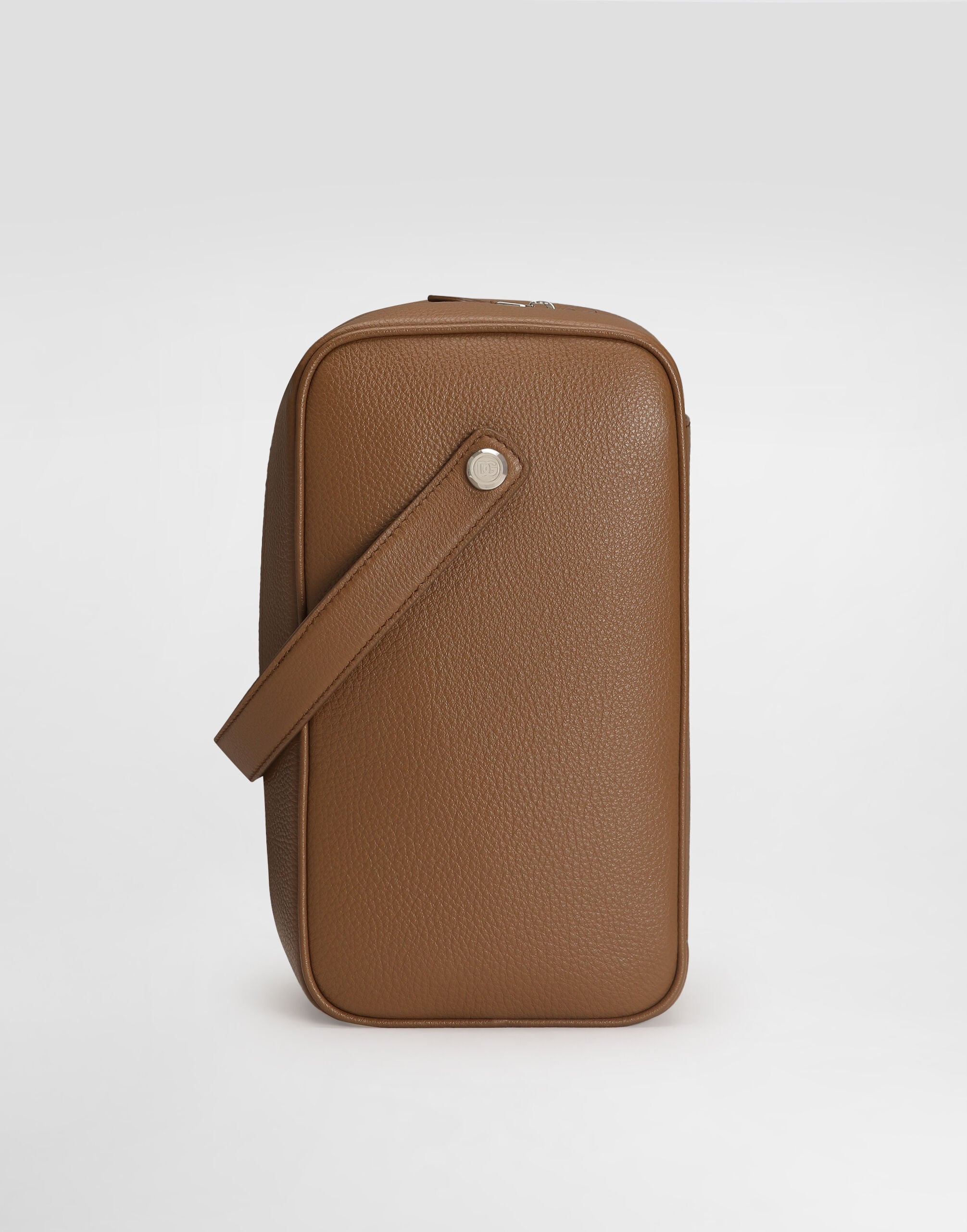 Lock calfskin handbag in Brown for Men | Dolce&Gabbana®