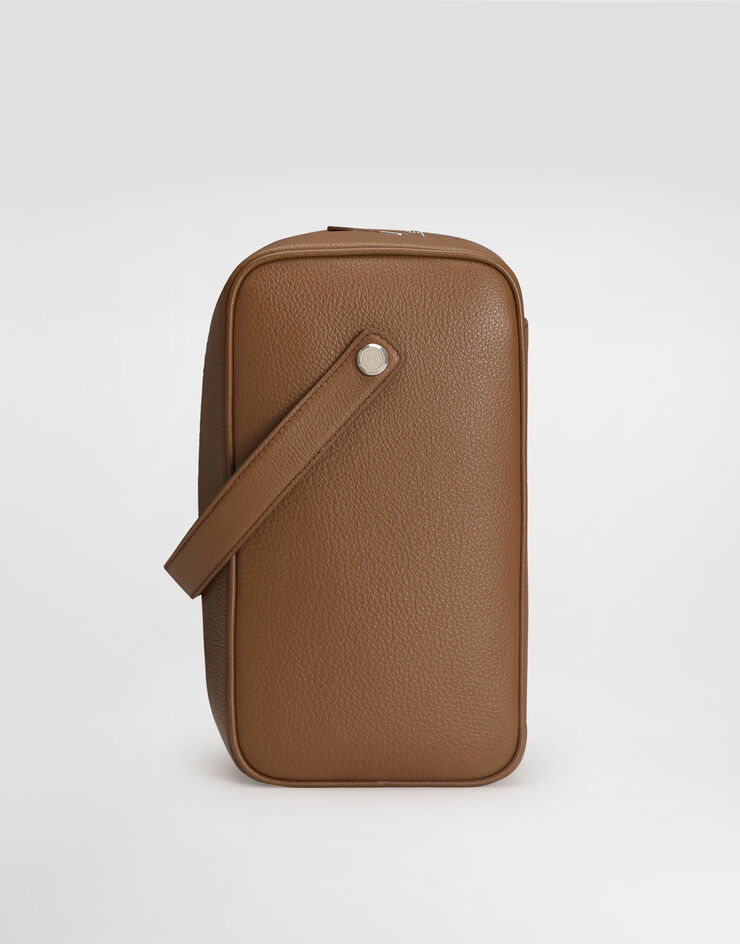 Dolce & Gabbana Lock calfskin handbag Brown BM2449A0370