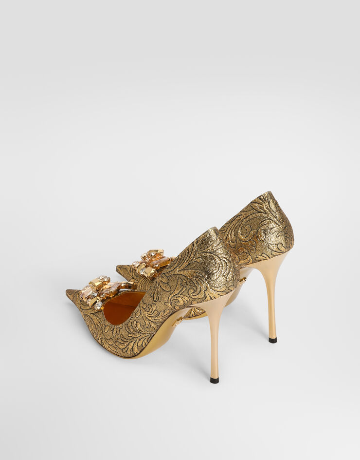 Dolce & Gabbana Pumps in ramage brocade Gold CD2012A0436