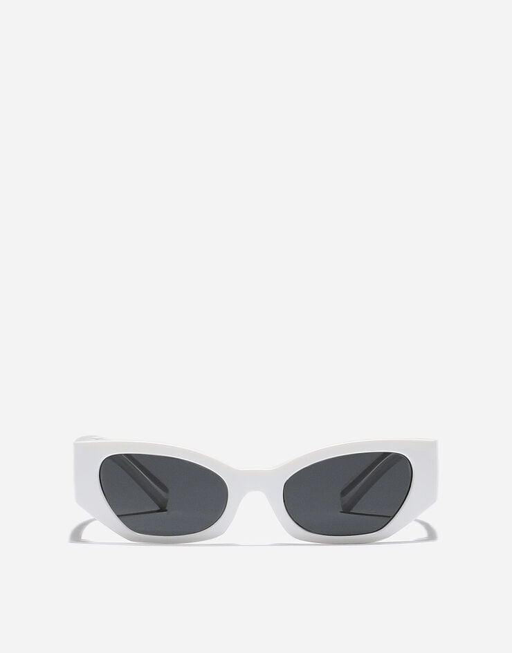 Dolce & Gabbana نظارة شمسية بشعار DNA أبيض VG600KVN287