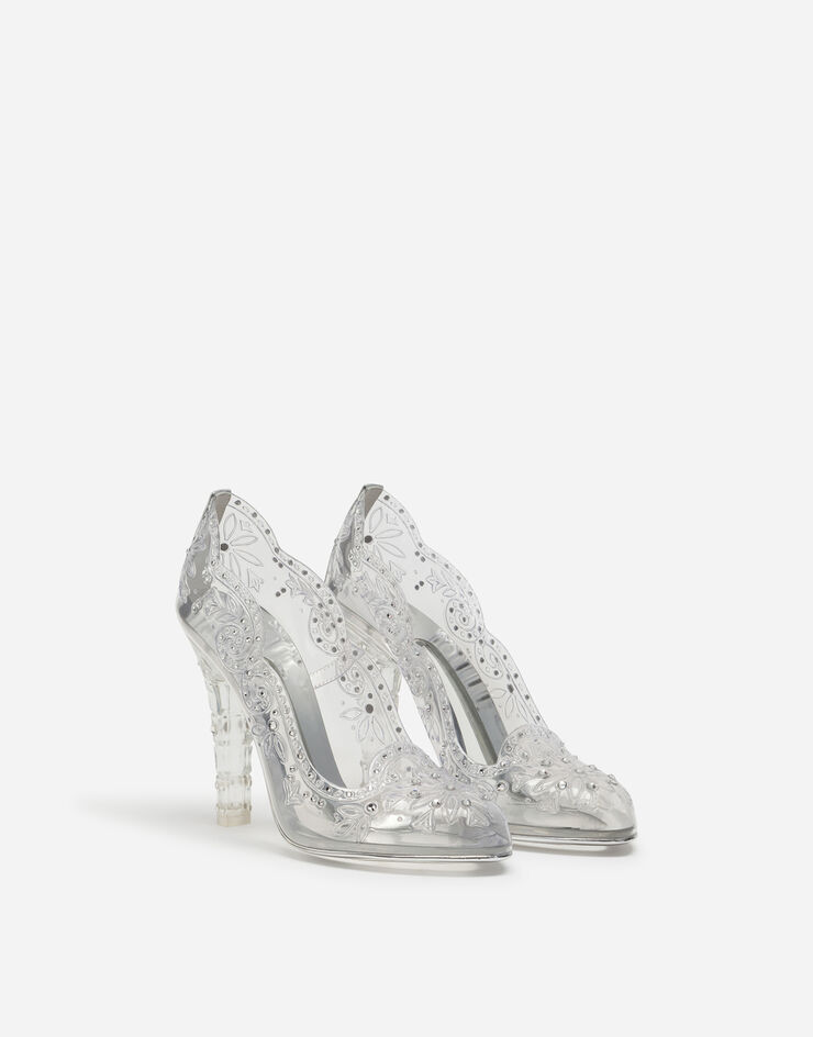 Dolce & Gabbana Clear pvc pump with crystals Transparent CD0189AL749